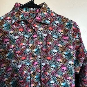 Lansky Bros Skull Shirt Clothier to the King Memphis